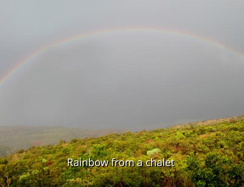 Rainbow from a Chalet